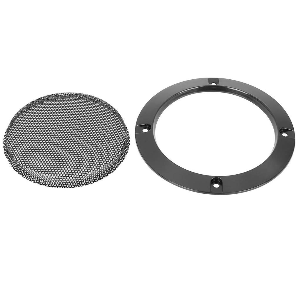 uxcell Speaker Grille Glossy Audio Speaker Cover Mesh Subwoofer Grille Protector Metal Black 2 Pack 4 Inch
