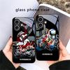 Карта для уличных мотоциклов Для iPhone 17 Air 16 E 15 Plus 14 Pro Max 13 12 mini 11 5 6 7 8 Plus XR XSMax SE Черный стеклянный чехол для телефона