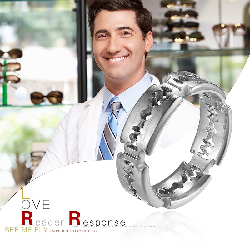 Flongo blade motif chip Ring No. 16 ring men's unisex accessories jewelry stainless steel individuality hip hop HIPHOP Punk type Mine system casual