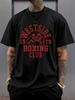 Графический дизайн с изображением боксерского клуба Westside Boxing Club - летний повседневный топ с круглым вырезом и короткими рукавами, 100% хлопок p
