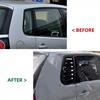 Для Volkswagen VW Polo 5-дверный хэтчбек MK4 9N 2002-2008 Автомобильная задняя жалюзи Боковая крышка-жалюзи Накладка Наклейка Вентиляционное отверстие Воздухозаборник ABS