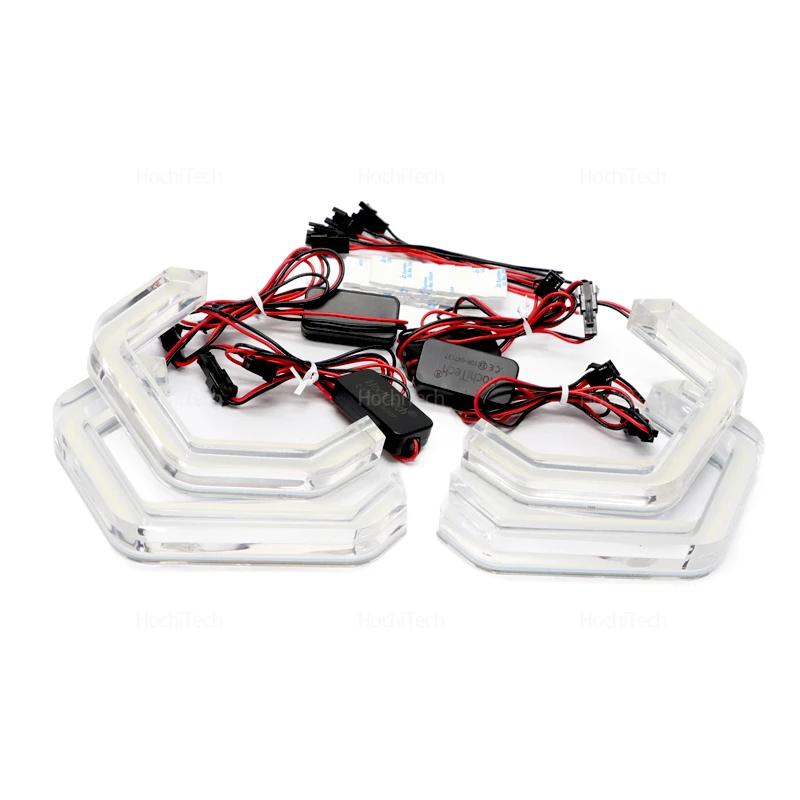 Crystal M4 Style Lemon Yellow Color LED Angel Eyes Kit Rings White Lamps for BMW X1 E84 2009-2015 Xenon Headlight