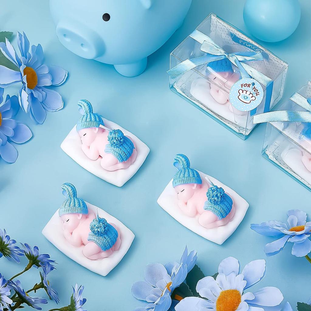 6 шт. Свеча Синяя Свеча на День Рождения Мальчик С Днем Рождения Топпер для Торта для Топпер для Торта День Рождения Юбилей Принадлежности для Вечеринки