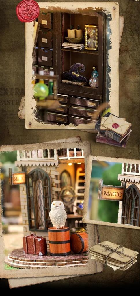 (t-FREAK) Dollhouse DIY Kit Set Miniature Magic House