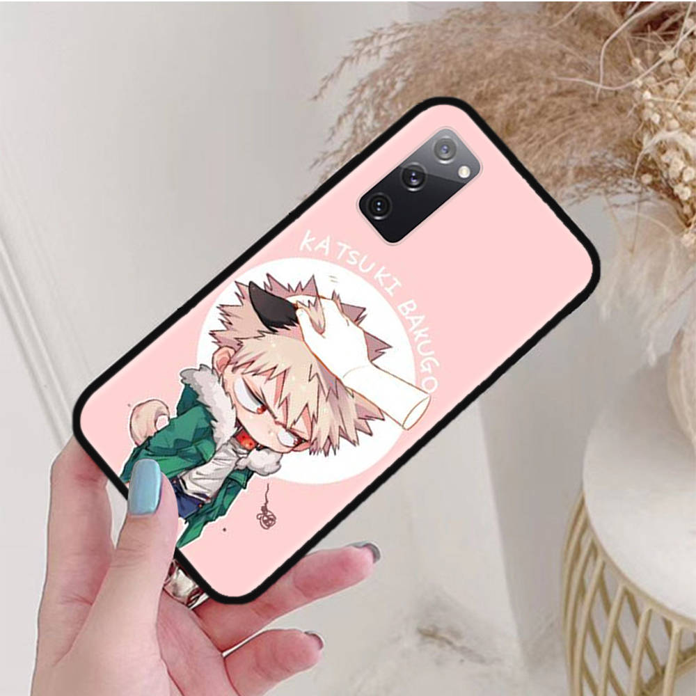 Черный чехол для Xiaomi Poco X6 X4 M5 M6 F5 F6 C65 C55 C50 C51 C40 Pro Redmi 14C A3X 13C 12C 11T 10A 9C Note 7 6 8A Plus W-54 Anime Hero Academia