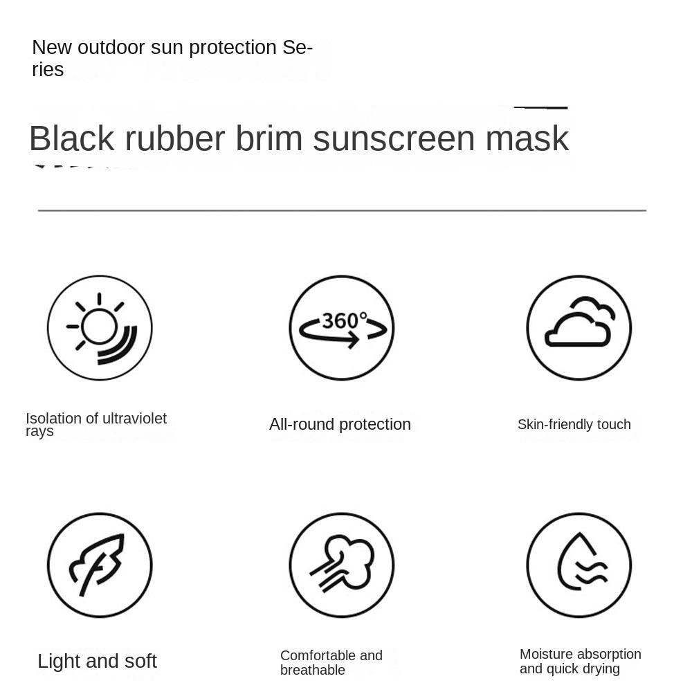 Маска для лица с петлями для ушей и козырьком Женское защитное полотенце для лица Модная маска для велоспорта Лето