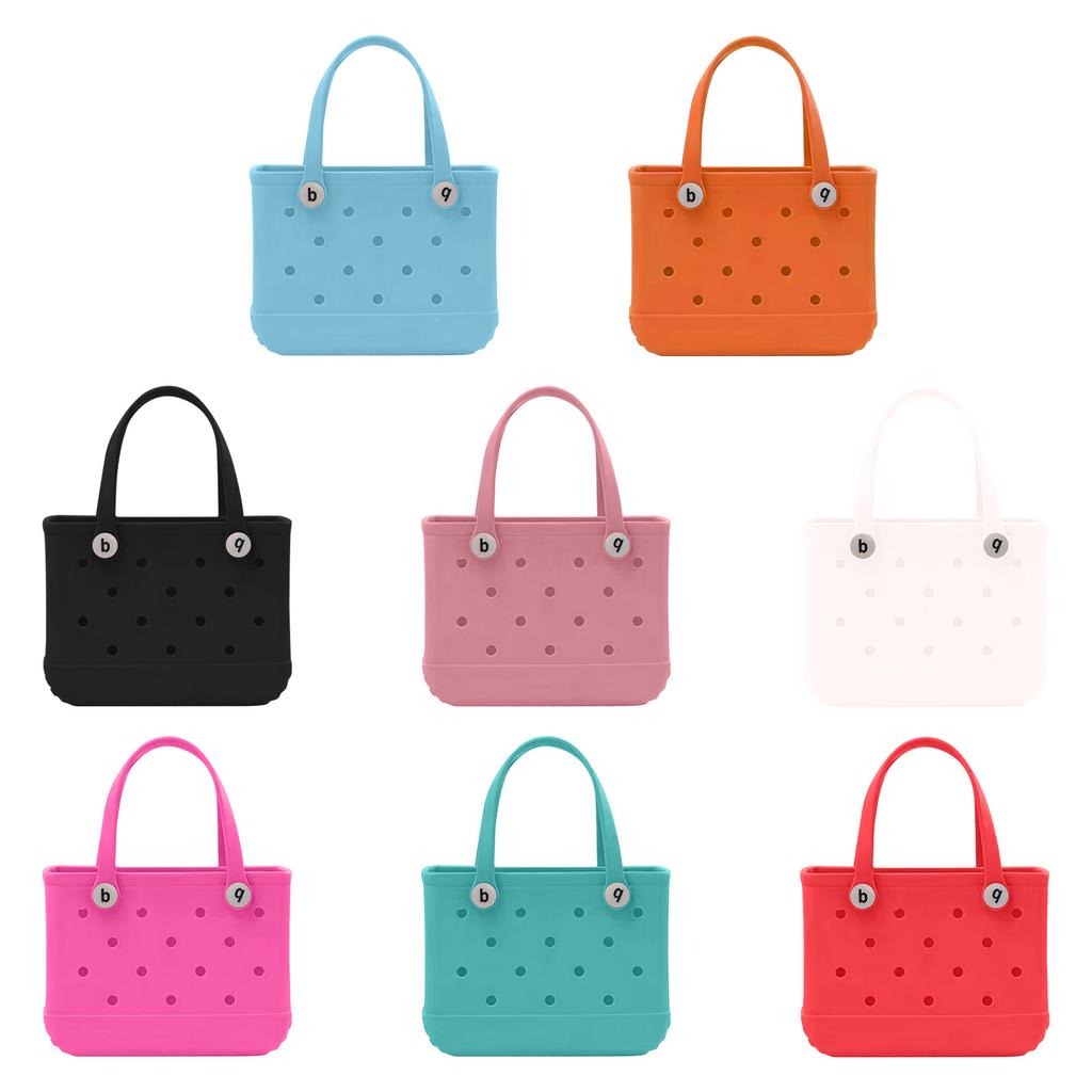 Современная пляжная сумка резиновая сумка-тоут | Водонепроницаемая большая сумка-тоут с карманом на молнии для пляжа, продуктов, спорта | Коллекция сумок для отпуска | Лес