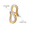  Stainless Steel High Quality Minimalist Daily Smooth Fashion Open Adjustable Ring 18K PVD Plated Classic Jewelry Gift