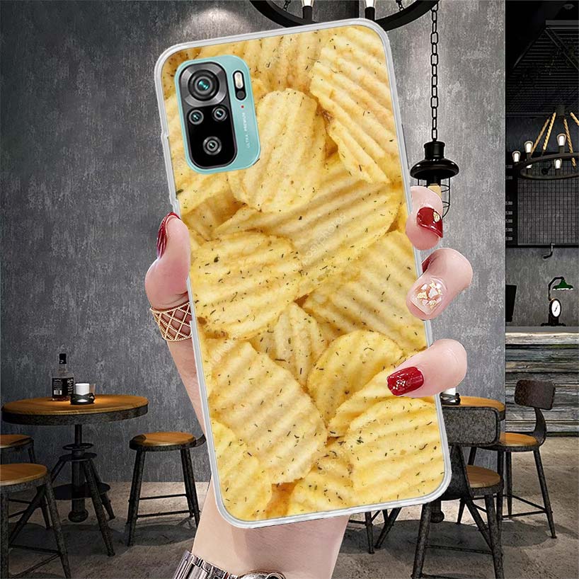 Food Fries Beer Cheese Sushi Cookie Soft Phone Case For Xiaomi Redmi Note 15 14 14S 13 12 Pro Plus 12S 11 11S 11E 10 10S 11T 5G