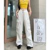 Мужские и женские комбинезоны с несколькими карманами, свободные, однотонные, со шнурком, длинные брюки для повседневного ношения