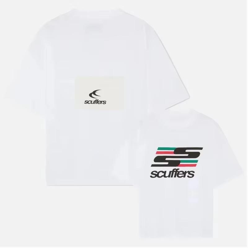 2025 Южная Америка Новые Трендовые Принтованные Шлепанцы Мужская Футболка Женская Футболка для Серфинга для Отпуска Роскошные Бренды Уличная Футболка с Короткими Рукавами Топ