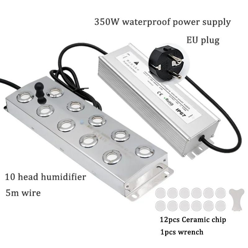 2/4/6/8/10/12 Garden Fog Sprayer Industrial Ultrasonic Mist Maker Head Fogger Stainless Steel Air Humidier