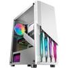 Boîtier ATX Mars Gaming MC-X2 Blanco Caja PC Gaming ATX Frontal Acero FRGB 2 Ventiladores 12cm FRGB Ventana Lateral Completa