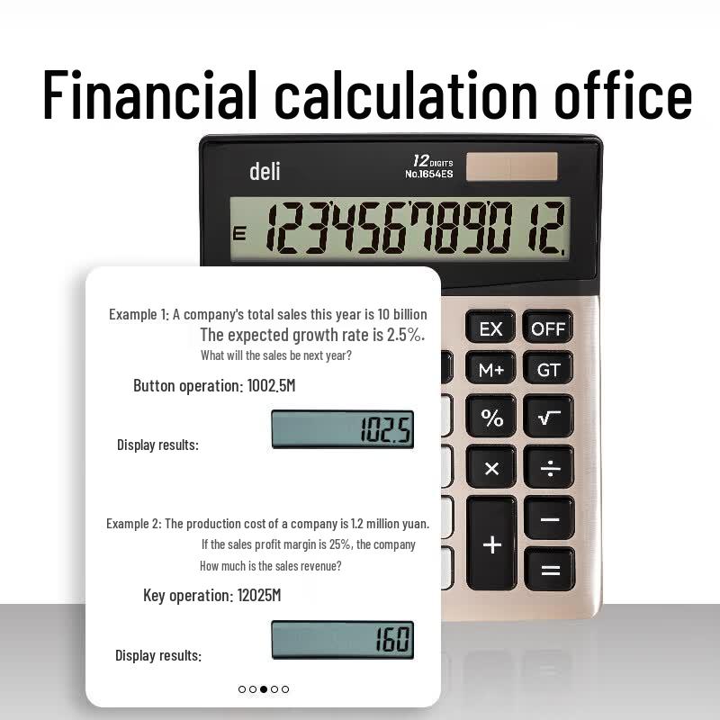 Deli 1654ES Desktop Calculator