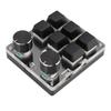 USB Mini 6 Key Keypad with 2 Knob Red Switch Programmable Custom Mini Macro One Handed One Handed Keypad Keypad for Game