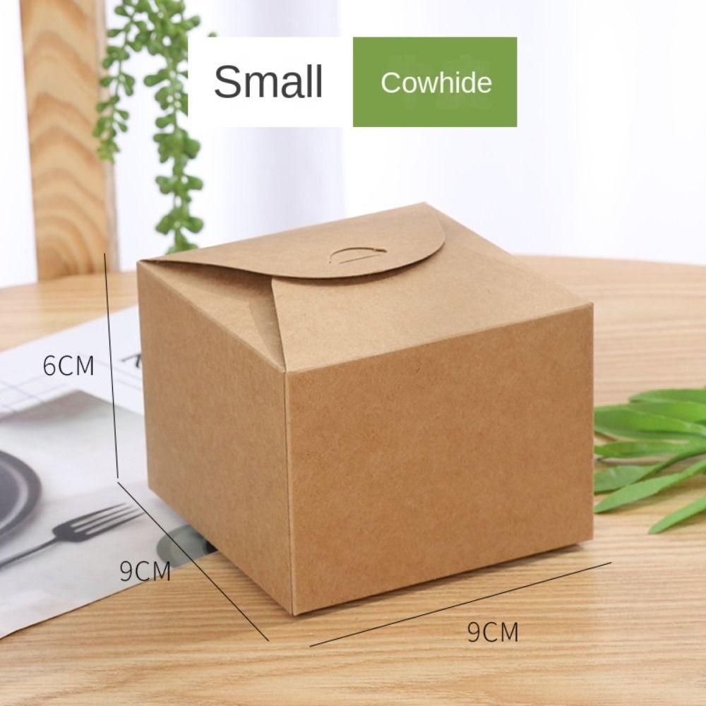 Сделай сам Бумажные бирки Упаковка Квадратный Крафт-бумага Конфетный пакет Подарочная упаковка Бумажная коробка