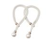Pair of Luxury Sheer Curtain Tieback Buckles - Elegant Rope and Trim Accessories for Decoration