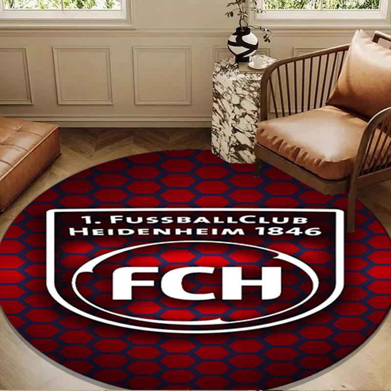 Heidenheim Squad Round mat Home Decor, Chair rug For livingroom,Bedroom, doormat home decor Birthday Gift Christmas Gifts