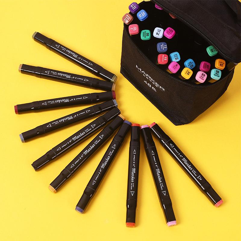 Набор из 262-цветных перманентных маркеров с двойным наконечником для студентов, занимающихся искусством и живописью