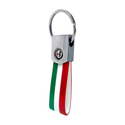 [Quattroerre] Аксессуар Брелок Alfa Romeo GIULIA GIULIETTA STELVIO MITO (Итальянский цвет), карбон/красный
