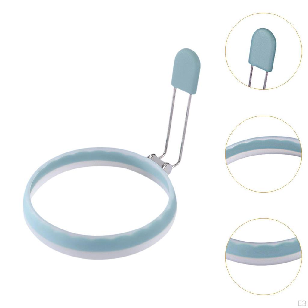 Egg Frying Ring Maker Leakproof Griddle Cooking Shaper, Round Cooker for Burger,