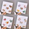5pcs/set Mini Baby Hair Clip Cute Cartoon Floral Fruit Hairpin for Toddler Girls Small Kawaii Bang Side Clip Hair Accessories