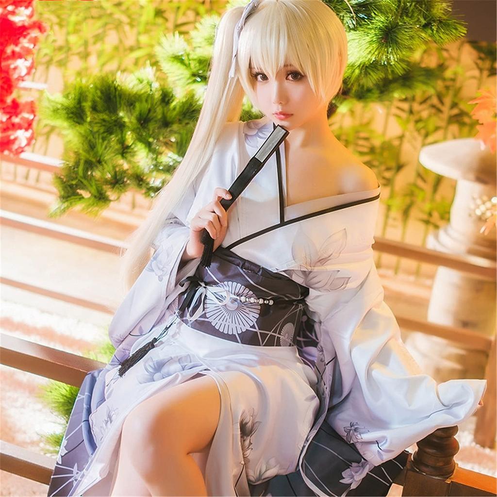 Yosugano Sora Yu Kasugano Японская одежда Костюм Косплей Костюм Sugano Sora Сексуальное кимоно юката Ночная рубашка Костюм для Хэллоуина [Essri]