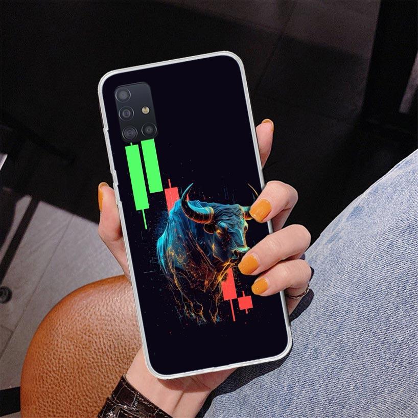 Trade Investment Forex Stock Market Phone Case For Samsung Galaxy A52 A32 A22 A12 A51 A31 A50S A30S A20S A10S Note 20 Ultra 10 P