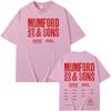 Mumford & Sons 2025tour Tee Hip Hop Cotton High Quality Tee-shirt Short Sleeve Grunge Tshirt Summer O-neck Female/Male Tees