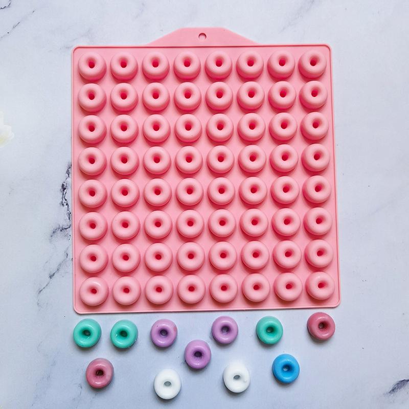 1 шт. 64 полости мини-пончики силиконовые формы DIY шоколадные конфеты форма для кексов желе жевательные твердые конфеты форма для выпечки