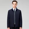 Autumn New Men's Stand-up Collar Milk Silk Jacket Men's Business Casual Jacket High-end Jacket Dad Wear