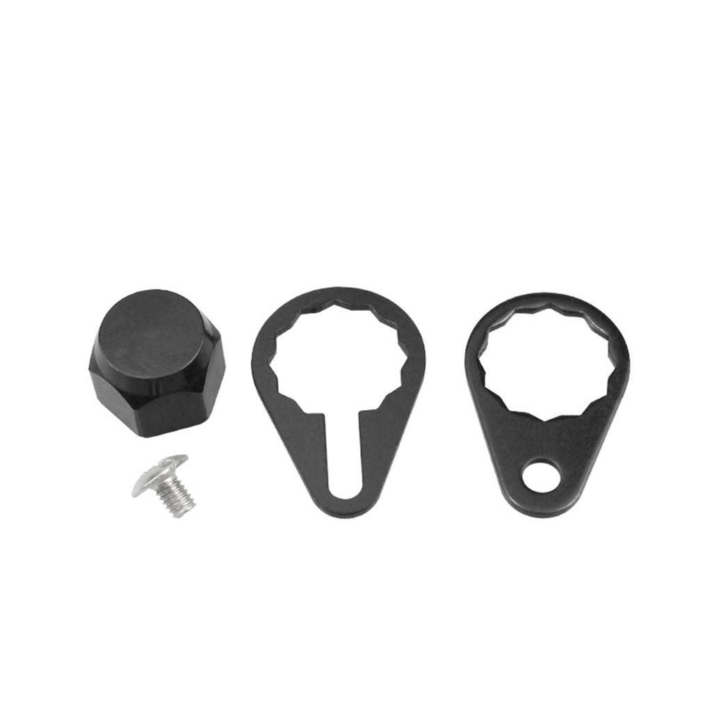 Комплект фиксирующих пластин для ручки рыболовной катушки, колпачки для винтов и гаек, фиксирующая пластина из алюминиевого сплава, крышка подшипника