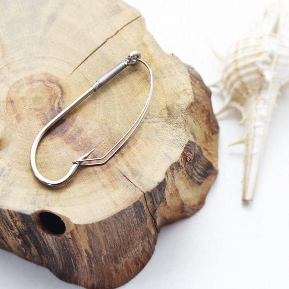 20pcs Weedless Barbed Fishing Hook Single Hook Carp Fishing Hook New Fly Hook