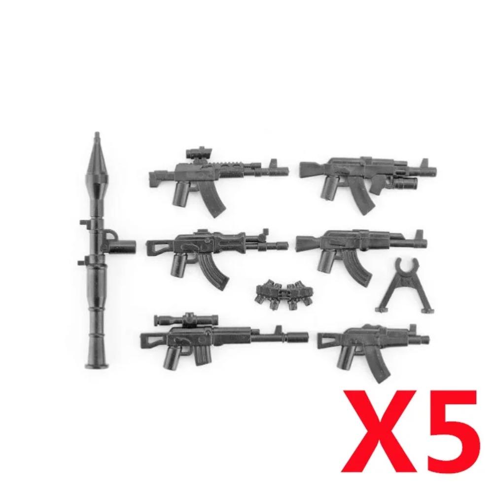 Военный MOC Оружие Строительный Блок Тяжелый Пулемет Гатлинг M19 NSV Фигурки Артиллерия Сапер Пистолет Пуля Игрушка Подарок K013