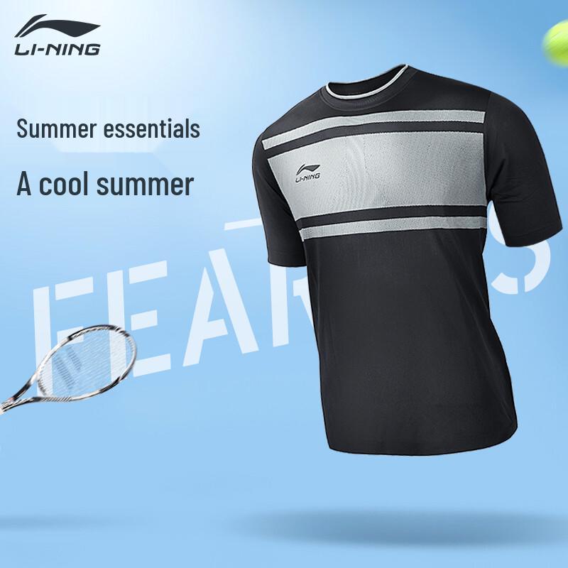 Li-Ning Быстросохнущая спортивная футболка с коротким рукавом