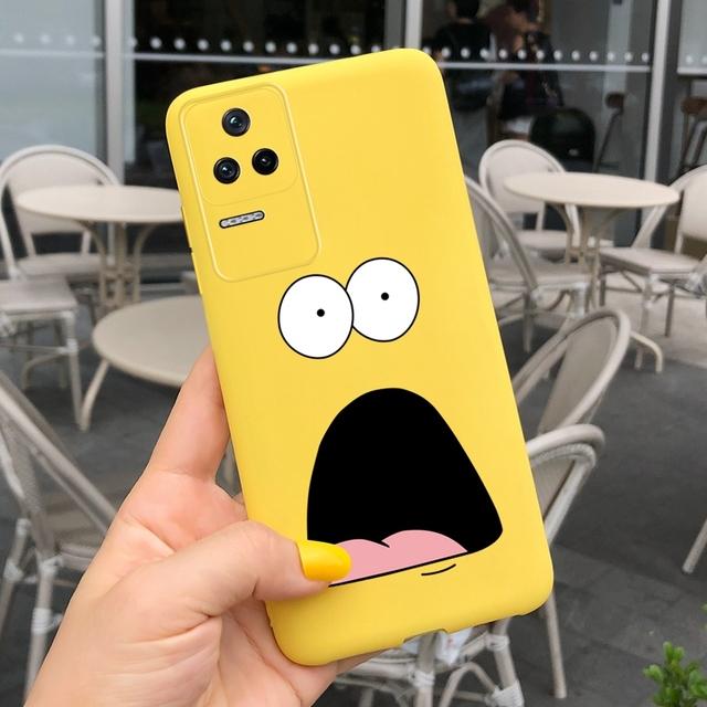 Чехол для Xiaomi Poco F4, чехол с милым мультяшным пришельцем, мягкий силиконовый чехол из ТПУ для телефона Xiaomi Poco F4 GT PocoF4, противоударный чехол
