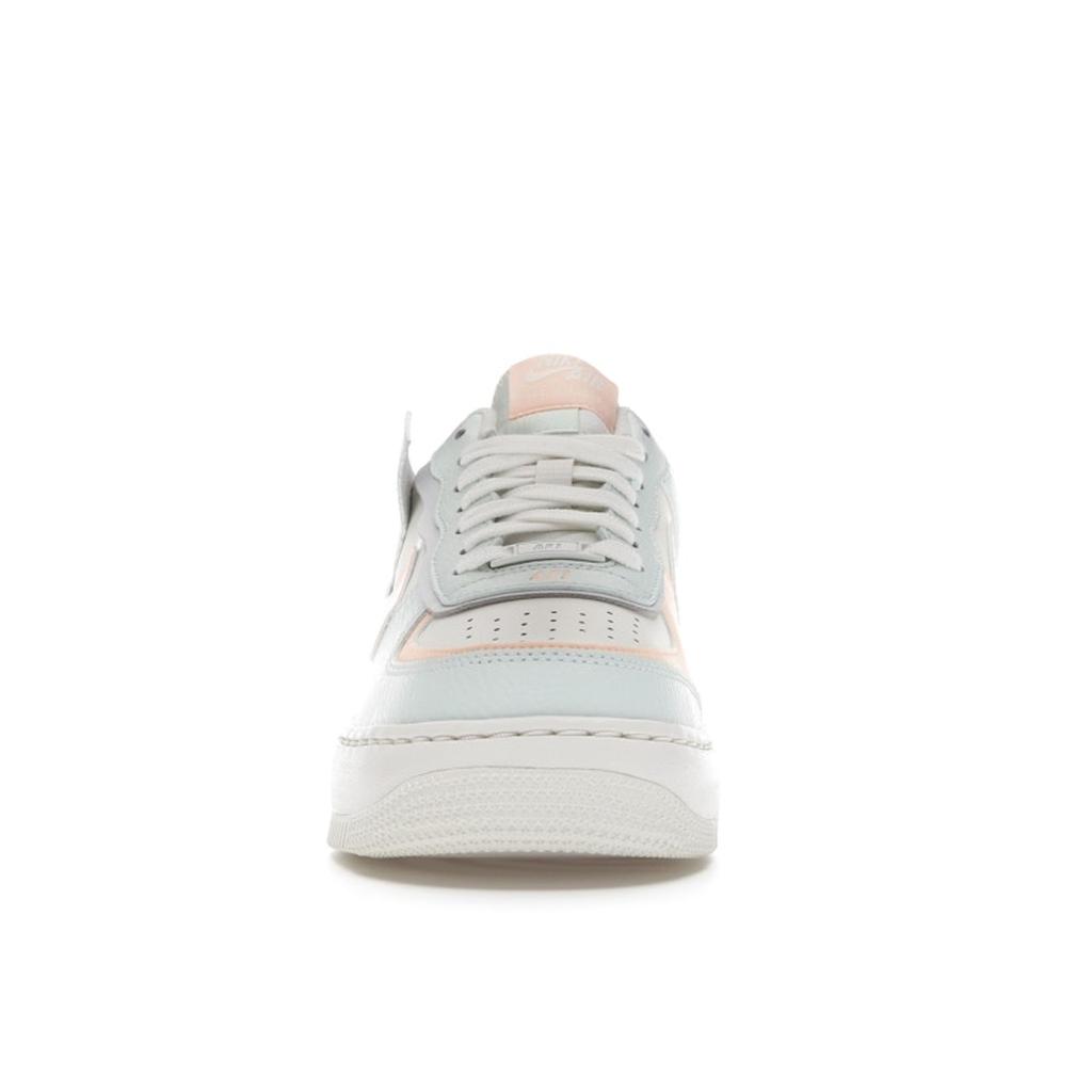Nike Женские кроссовки Air Force 1 Shadow Barely Green Crimson Tint Orange Sail Photon-Dust CU8591-104