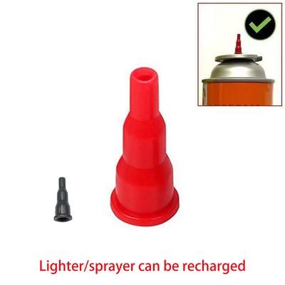 10 шт. Адаптер-насадка для бутана Преобразует кассетный баллон в надувной баллон Газовый соединитель для заправки зажигалки, пульверизатора