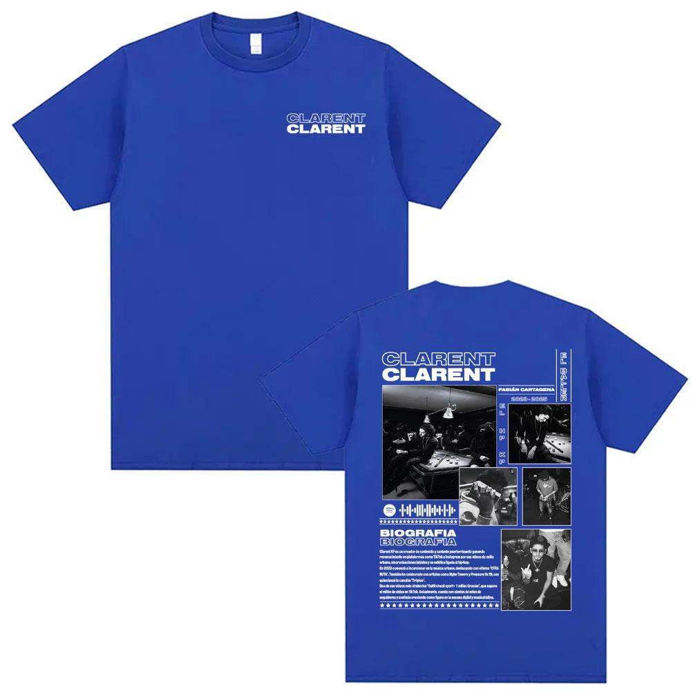 Rapper Clarent Kp Album 2025 Tour Cover T Shirts Men Women Harajuku Hip Hop Streetwear Tee Shirt Casual Cotton Oversized Tshirt