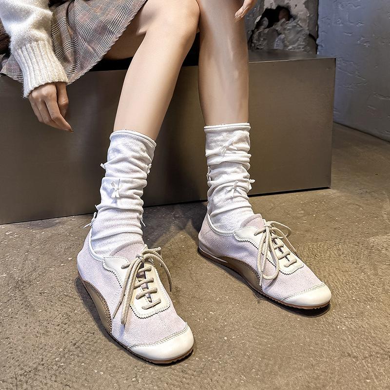 Breathable Sports And Leisure Shoes, New Spring Shoes, Men'S Flat Bottom, Lightweight Trend Racing Shoes, Retro Square Head