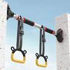 Gymnastics Rings with Adjustable Straps Pull Up Gym Rings Multi-Function Strength Training Equipment for Home Gym