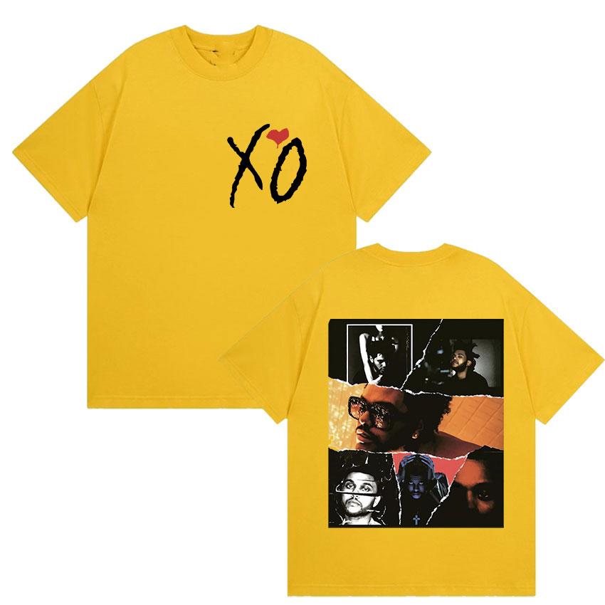 Pop Rapper The Weeknd Xo Album Graphic T Shirts Unisex Women Fans Hip Hop New Short Sleeve Tshirt Cotton Soft Tees Streetwear