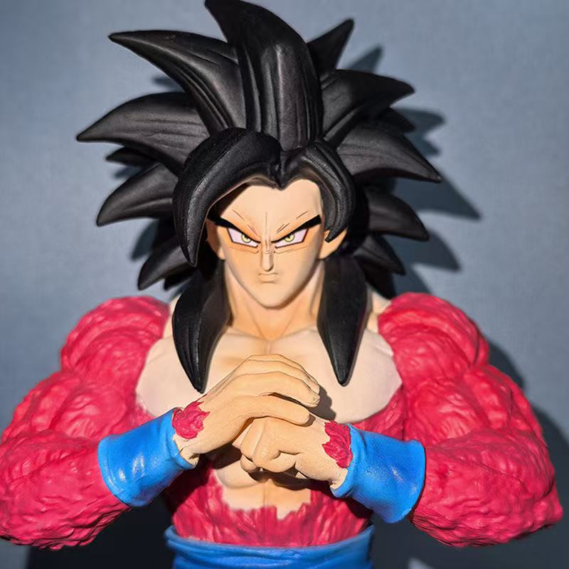 Аниме Dragon Ball Z Фигурка Сжатый Кулак Ssj 4 Гоку Супер Сайян Фигурка Действия Модель ПВХ Статуя Украшение Мальчик Рождественские Игрушки Подарки