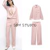Spring New Women's Clothing French Style Commute Style Straight-Leg Trousers 2197520 Pocket Shirt 2315520