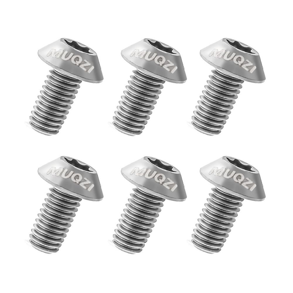 6pcs Titanium Bike Disc Brake Rotor Bolts Disc Brake Rotor Fixing Bolts Cycling Accessories
