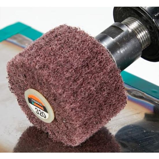 TRUSCO Nylon Shaft 50mm Outer Diameter x 25mm Thickness x 6mm of Wheel, Shaft, 240# (Pack 5) UFN525-240