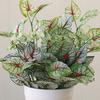 Artificial Plant Vibrant Realistic Fake Leaf Exquisite Workmanship Simulation Green Plant for Home Decoration