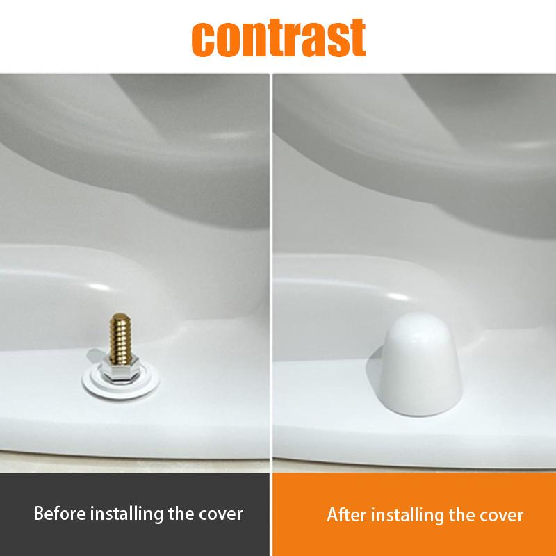 1 комплект универсальных пластиковых крышек для болтов унитаза, заглушки для болтов унитаза, украшения для туалета для дома, аксессуары для ванной комнаты
