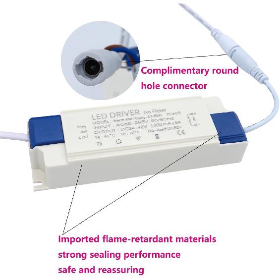 LED Driver with case Ultra-high Power 40W 50W 1200mA and 1500mA Power Supply Built-in Constant Current Lighting 85-265V Transformer(40-50W 1200mA)