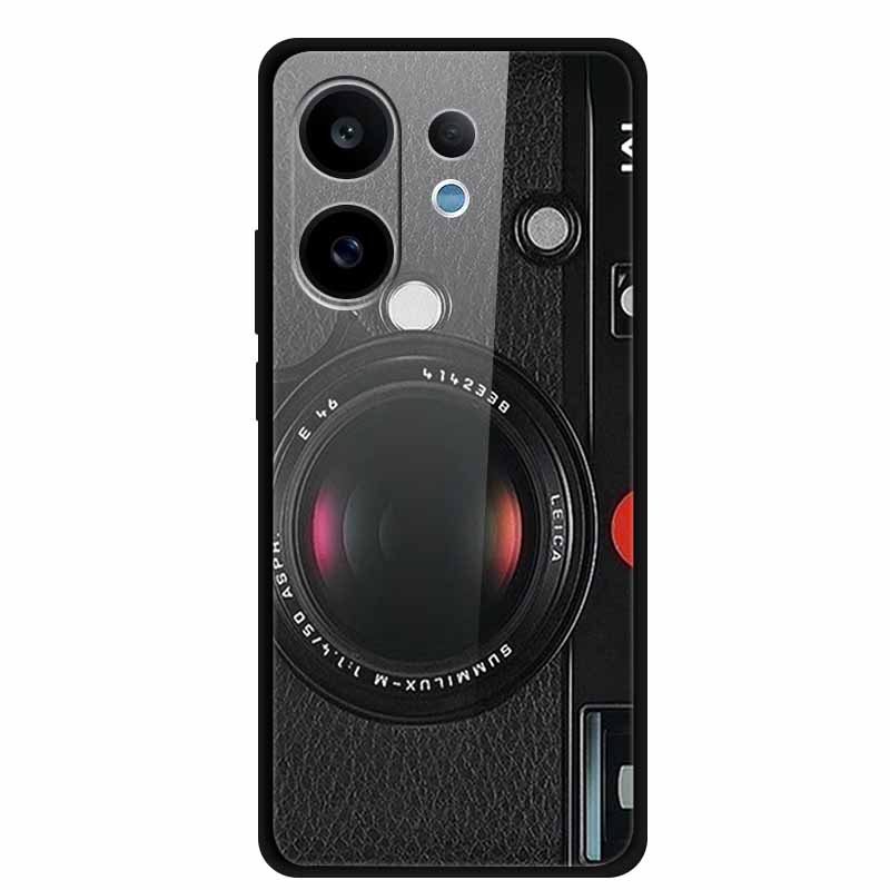 Для Vivo V60 5G Стеклянный Чехол Модный Крутой Животное Закаленное Стекло Задняя Крышка Чехол Для Vivo V 60 2025 Чехлы для Телефона 6.77" Fundas Coques